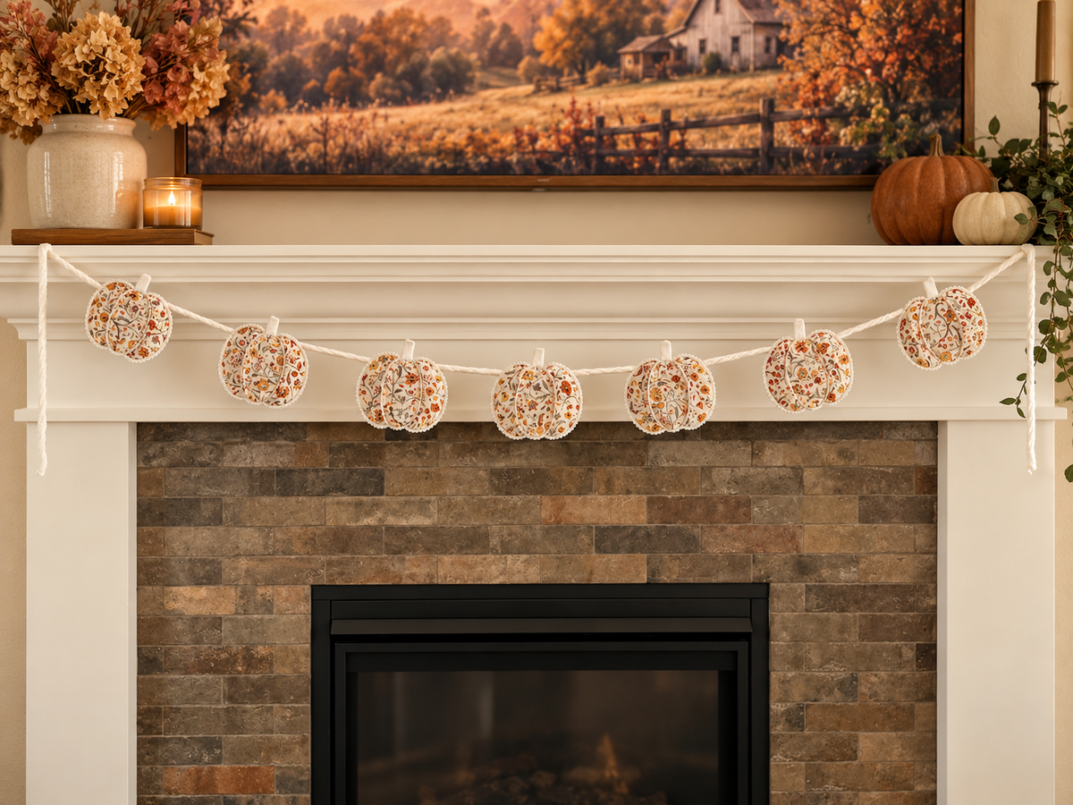 Scalloped Pumpkin Garland | PDF Sewing Pattern