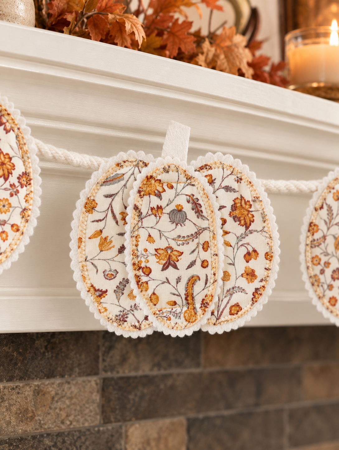 Scalloped Pumpkin Garland | PDF Sewing Pattern