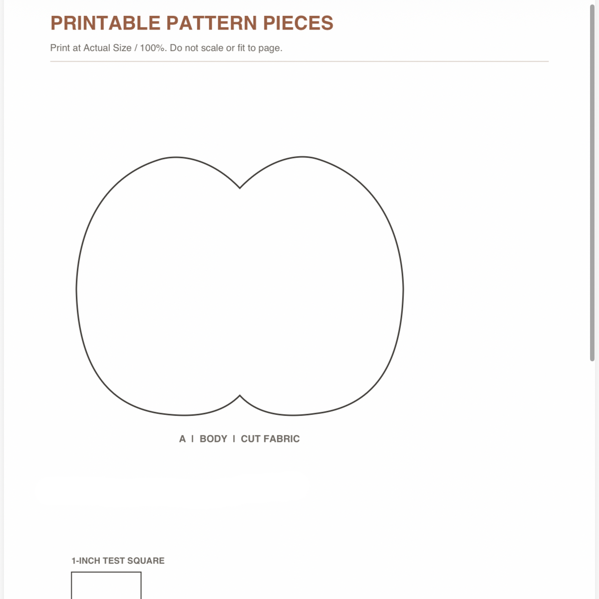 Scalloped Pumpkin Garland | PDF Sewing Pattern